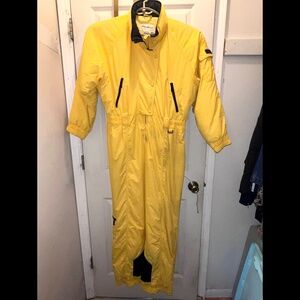 |•EDDIE BAUER•| Yellow Snowsuit Size 18 Petite
